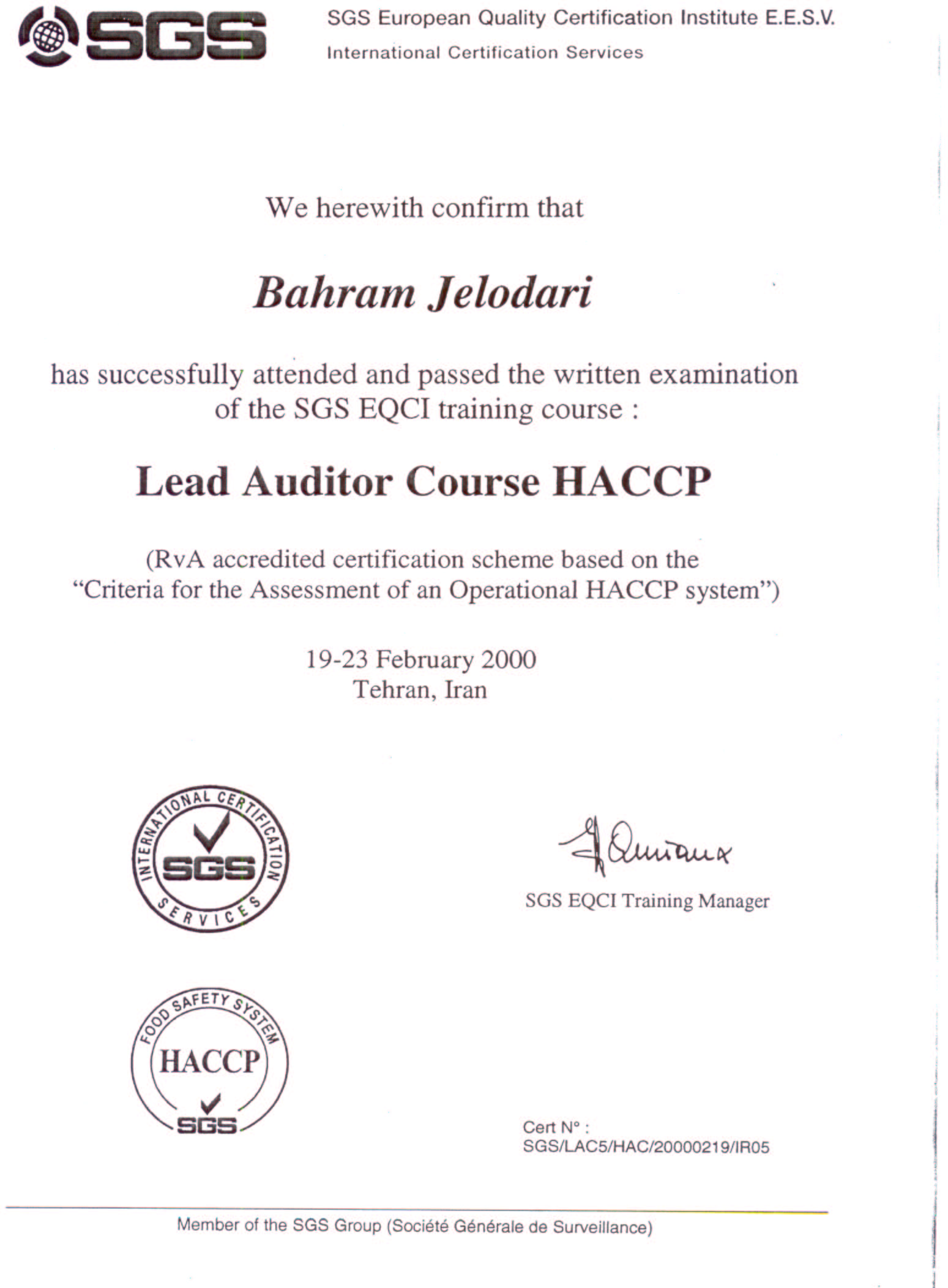 HACCP