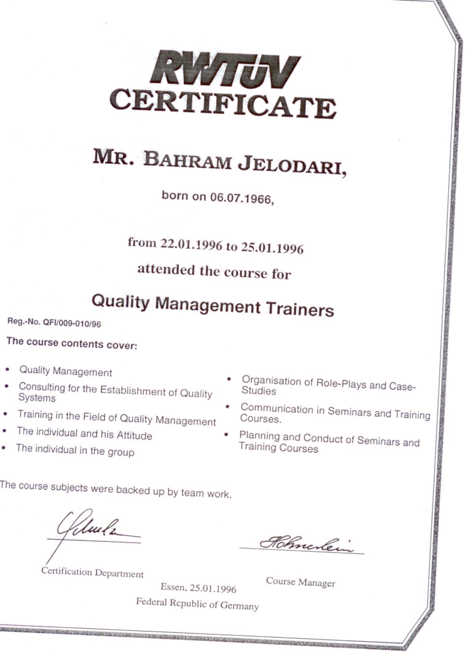 QM Trainer