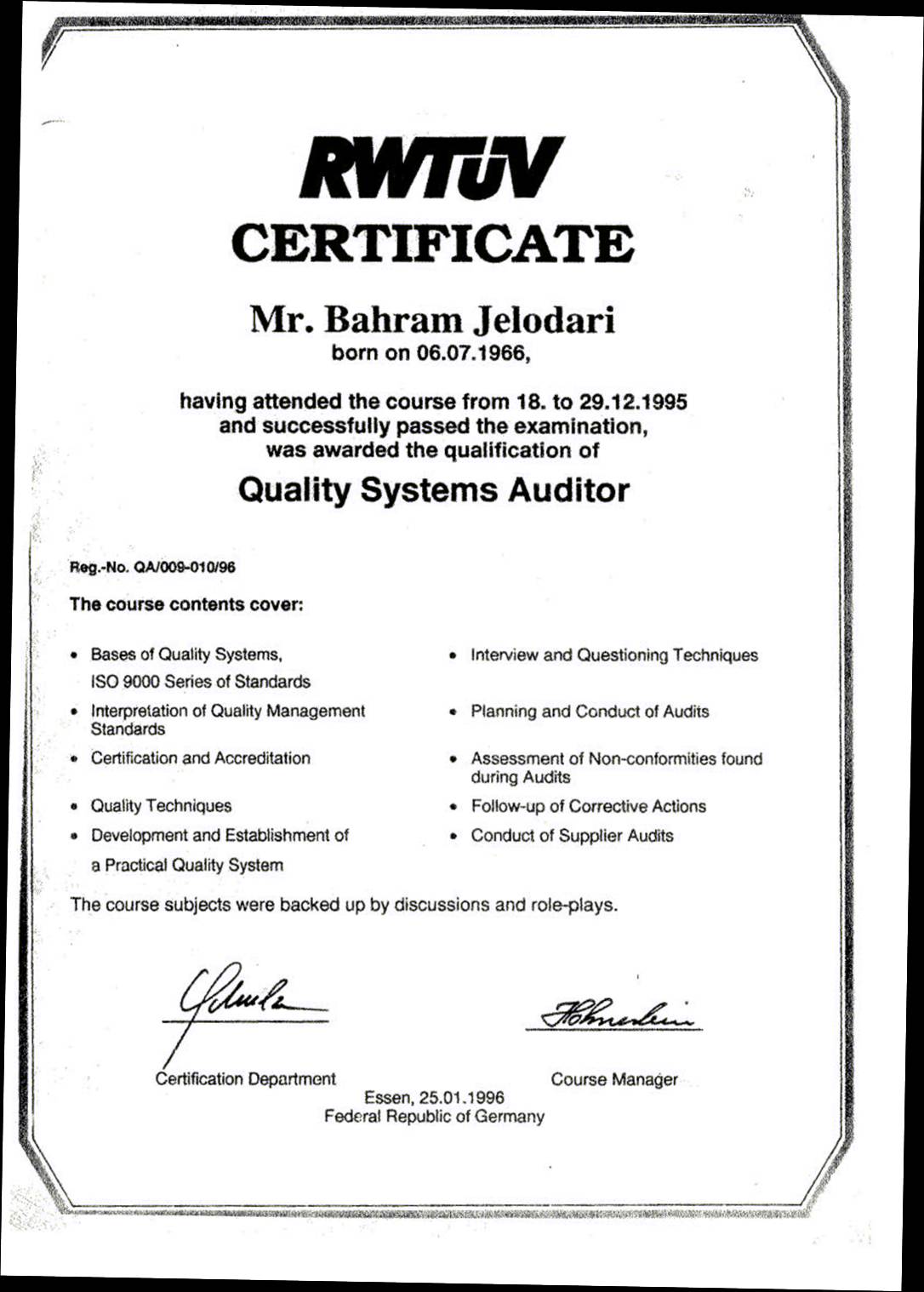 QMS Auditor