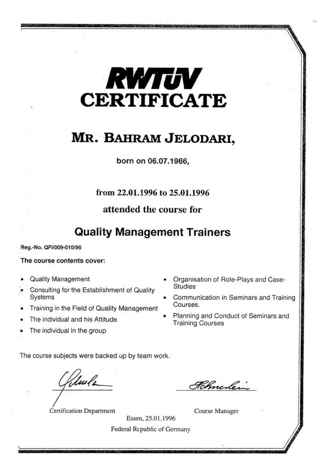 QMS Trainer